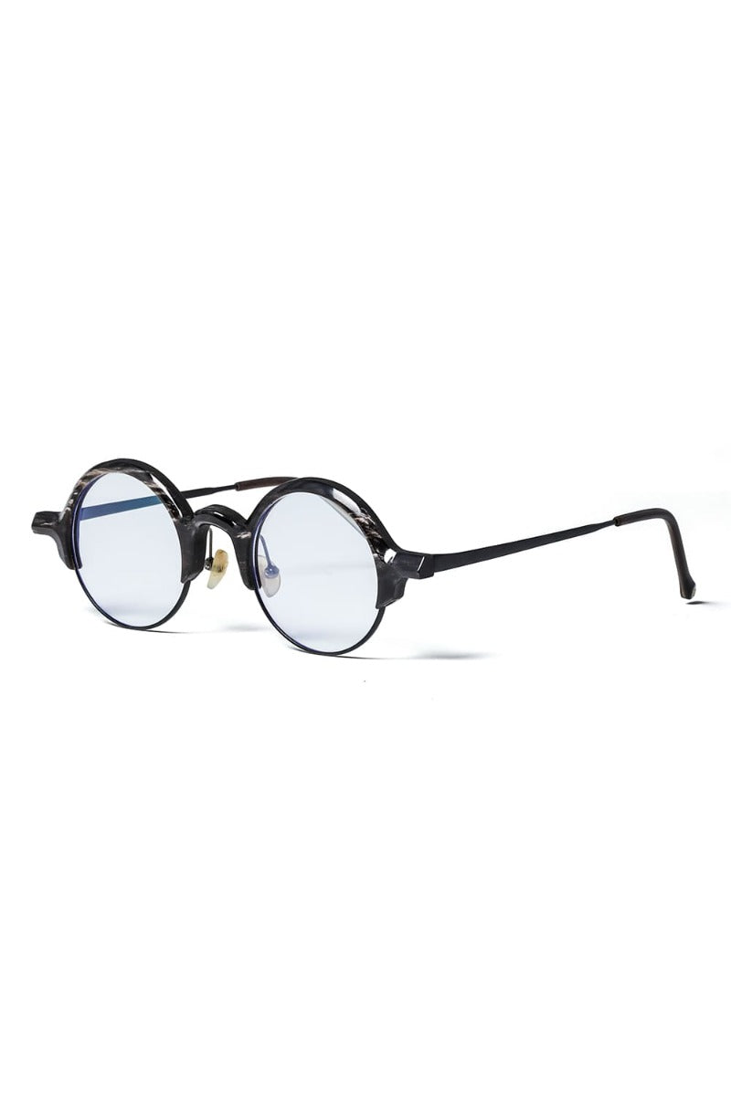 RG0109 Genuine Horn Uni Black&White Clear Lens