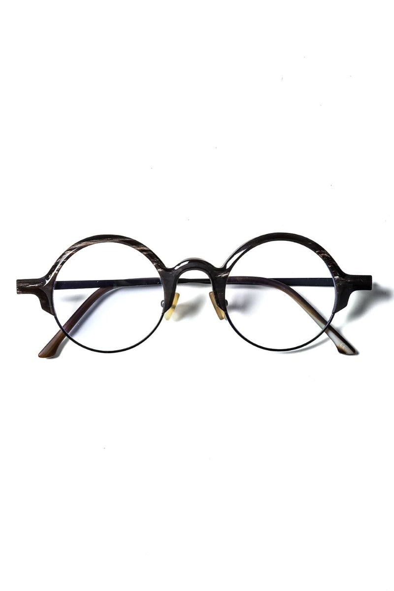 RG0109 Genuine Horn Uni Black&White Clear Lens