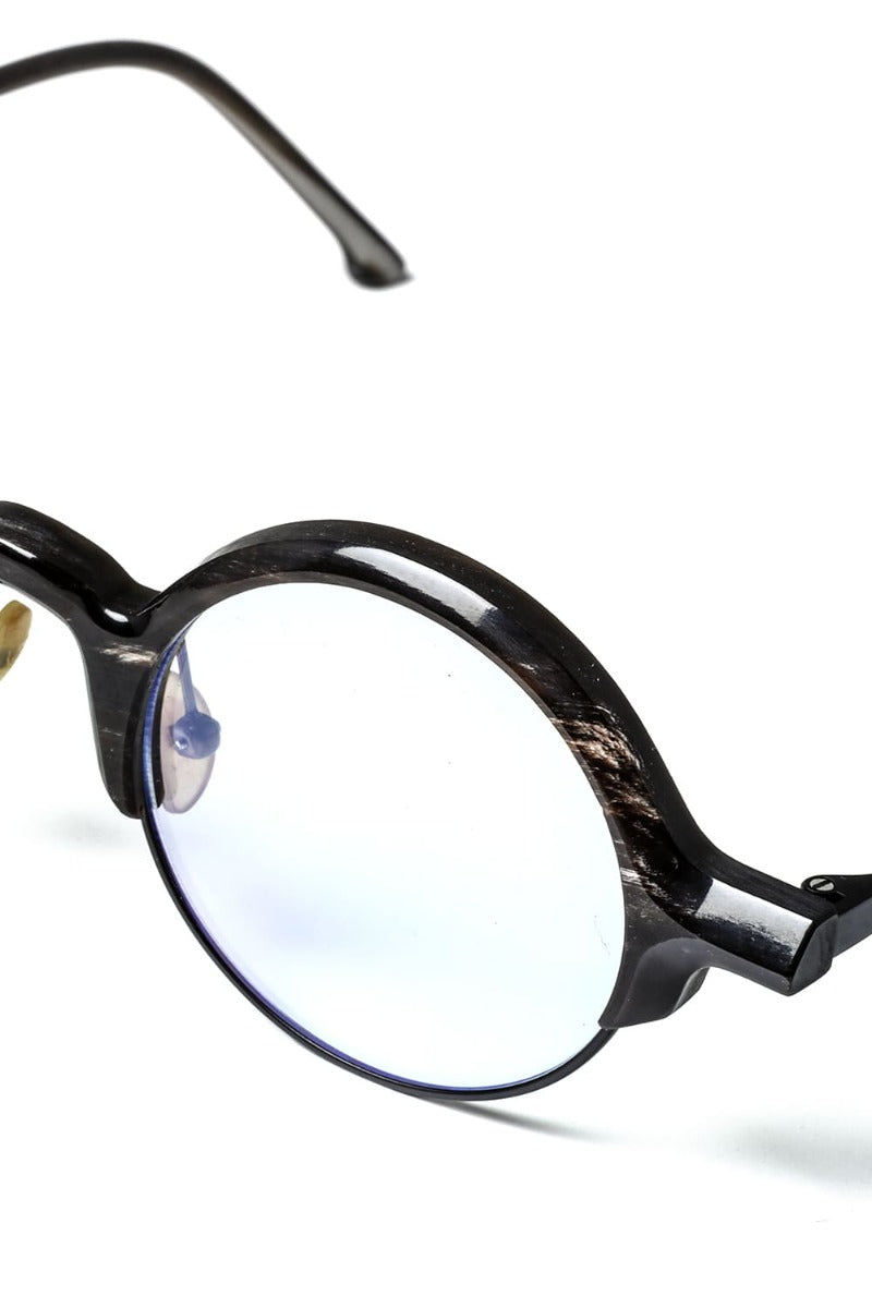 RG0109 Genuine Horn Uni Black&White Clear Lens