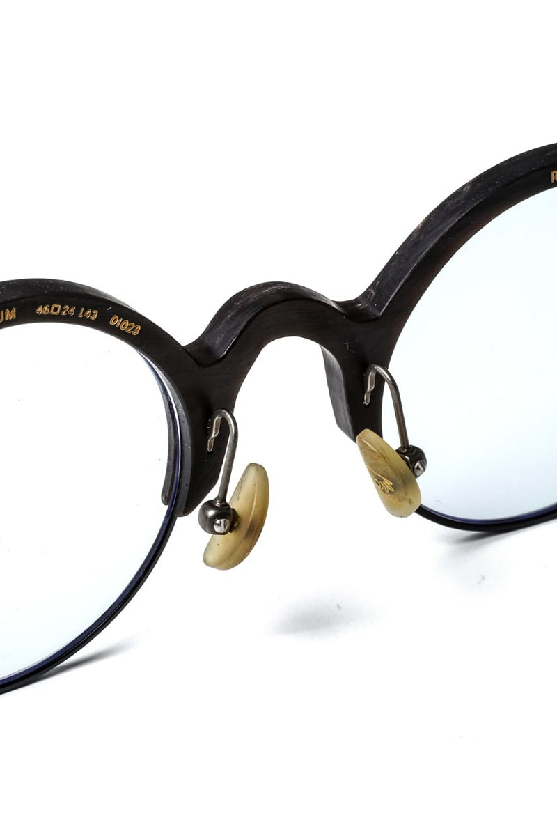 RG0109 Genuine Horn Uni Black&White Clear Lens