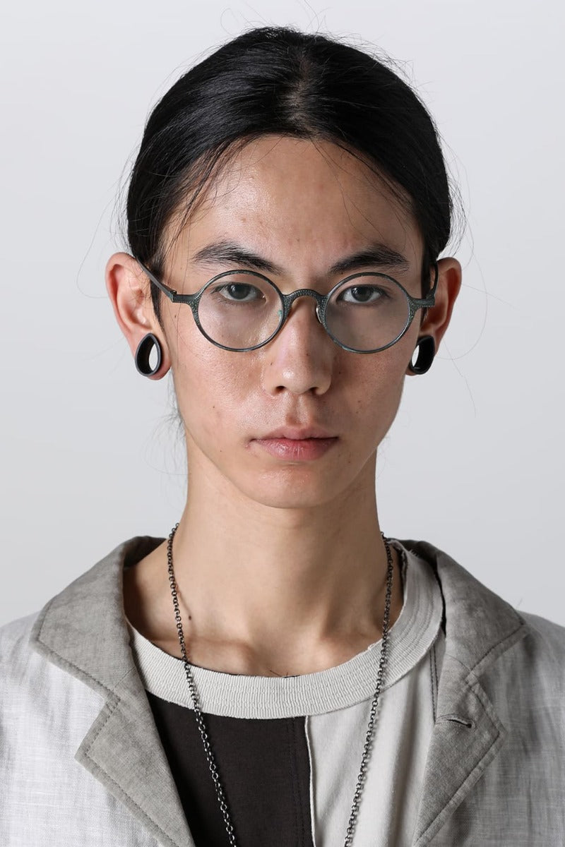 RG0111CU / JADE x CLEAR LENS (HAND HAMMERED)