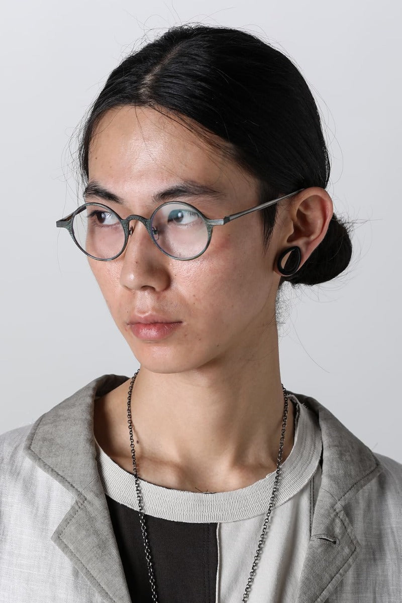 RG0111CU / JADE x CLEAR LENS (HAND HAMMERED)