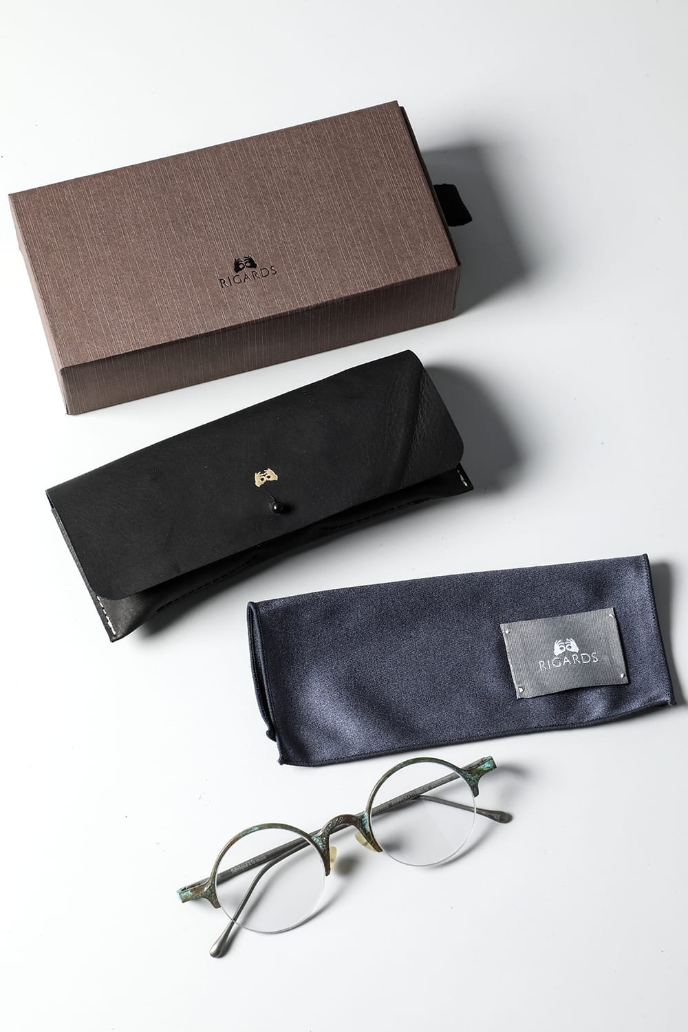 RG0131CU VINTAGE JADE / CLEAR - HAND HAMMERED