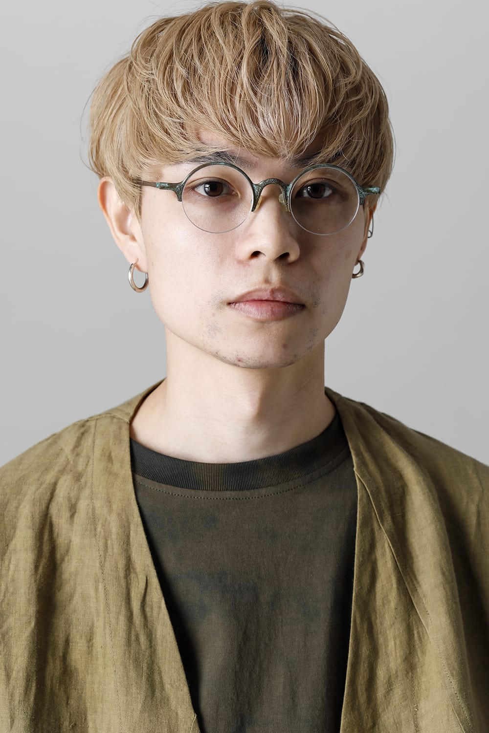 RG0131CU VINTAGE JADE / CLEAR - HAND HAMMERED