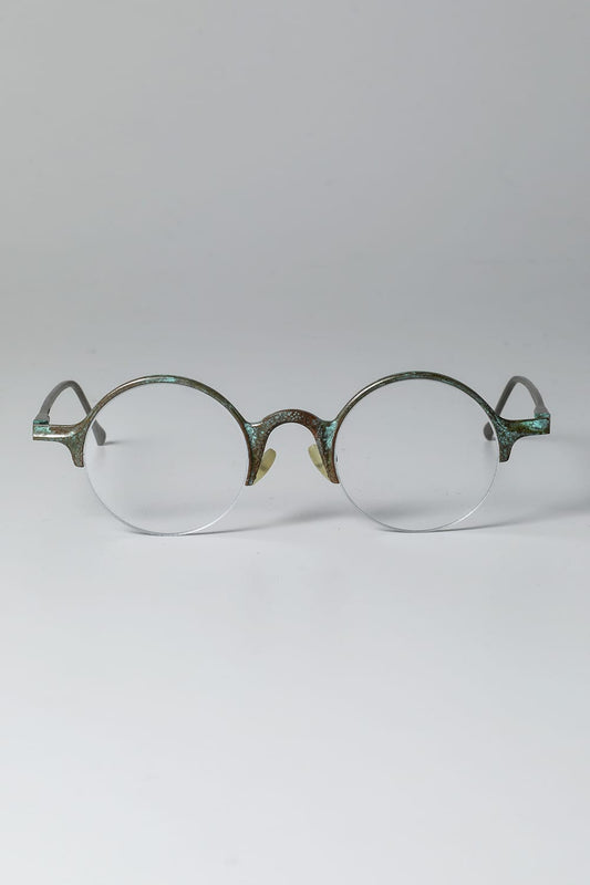 RG0131CU VINTAGE JADE / CLEAR - HAND HAMMERED