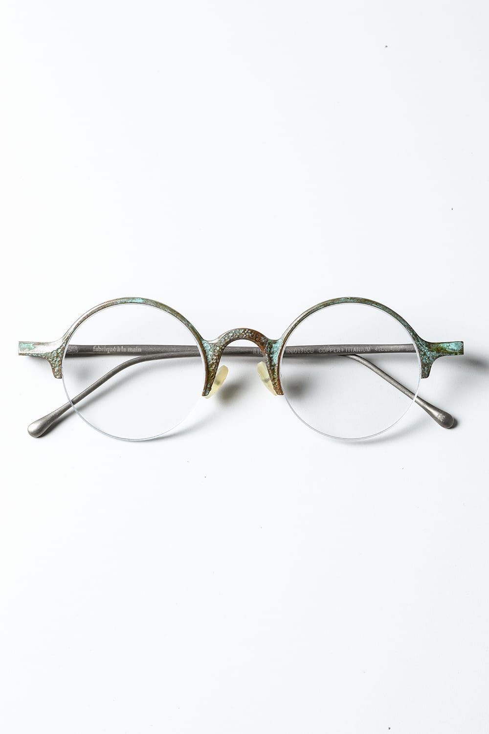 RG0131CU VINTAGE JADE / CLEAR - HAND HAMMERED