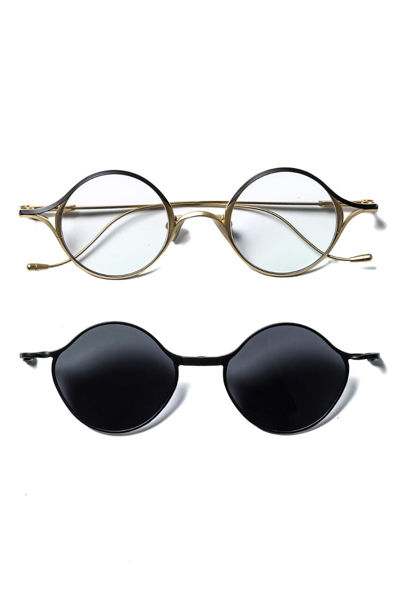 RIGARDS 10th Anniversary collaboration sunglasses GOLD+BLACK / BLACK