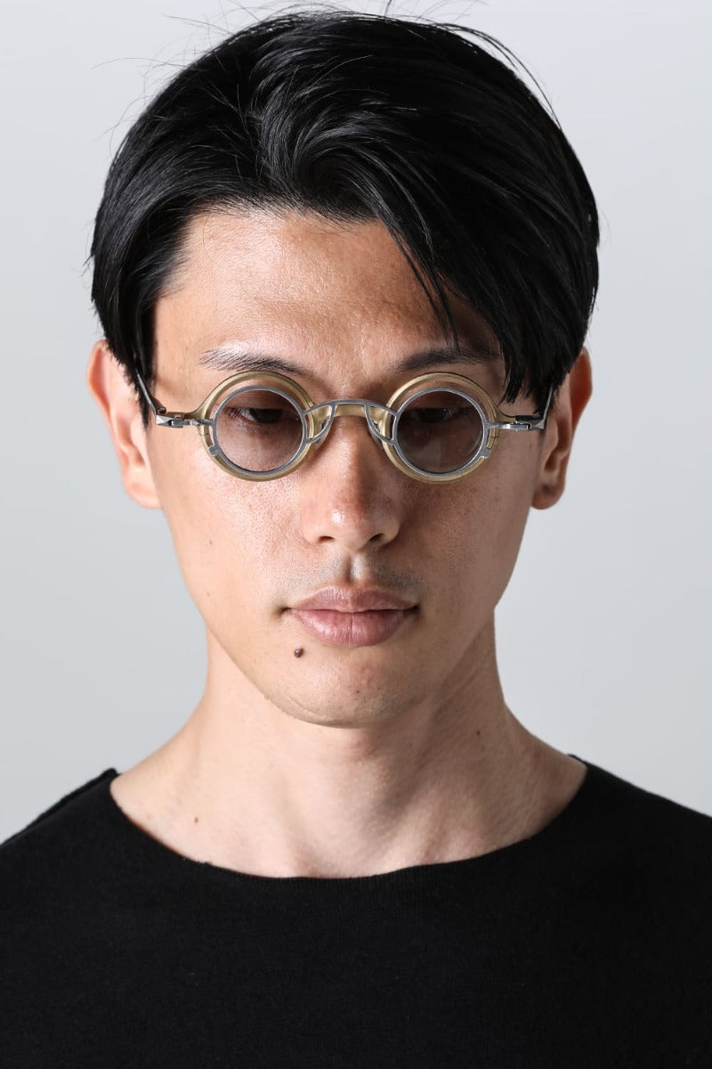 ZIGGY CHEN x RIGARDS collaboration RG1911CU Mad Scientist / Gold (frame) x Silver (clip) Gray (lenses)