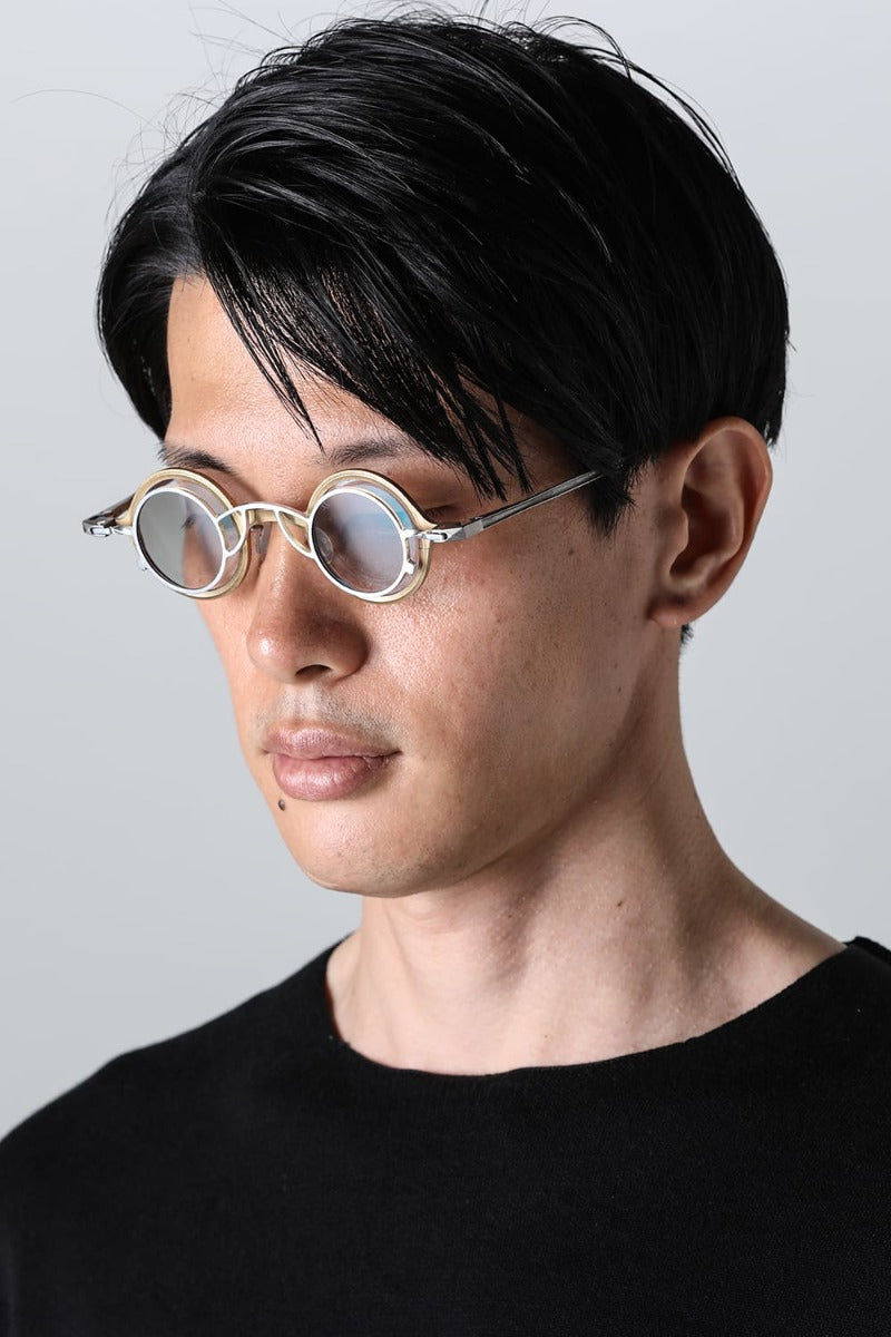 ZIGGY CHEN x RIGARDS collaboration RG1911CU Mad Scientist / Gold (frame) x Silver (clip) Gray (lenses)