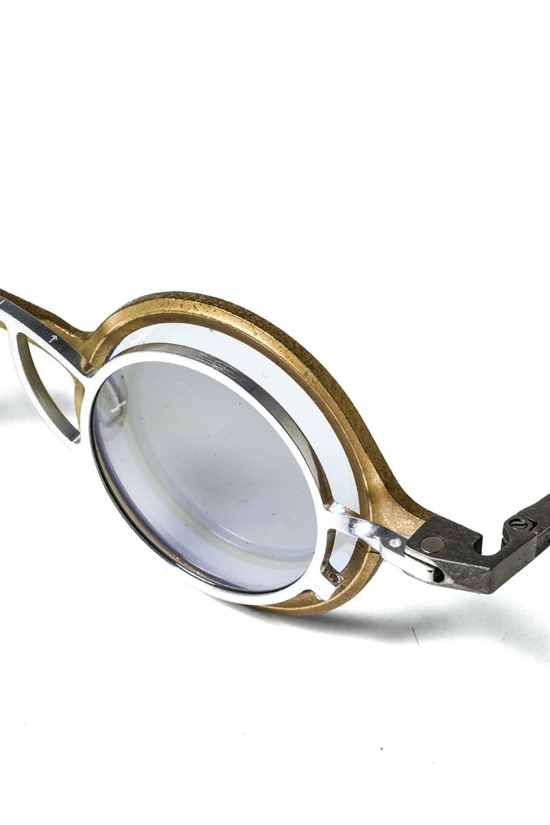 ZIGGY CHEN x RIGARDS collaboration RG1911CU Mad Scientist / Gold (frame) x Silver (clip) Gray (lenses)