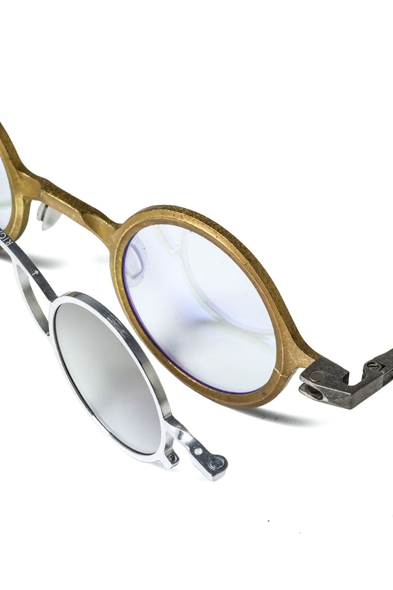 ZIGGY CHEN x RIGARDS collaboration RG1911CU Mad Scientist / Gold (frame) x Silver (clip) Gray (lenses)