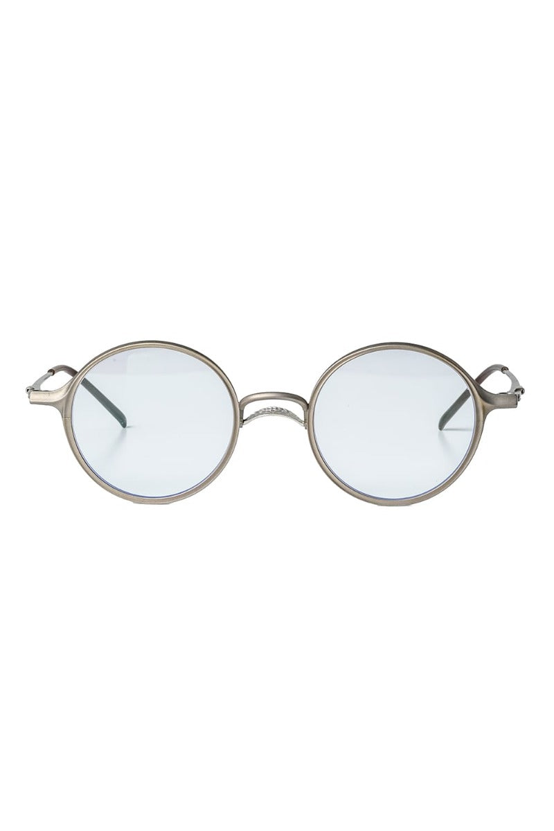 RIGARDS collaboration sunglasses - RG2001TVA Antique Gold + Silver / Clear + D.Gray Lens / Matte