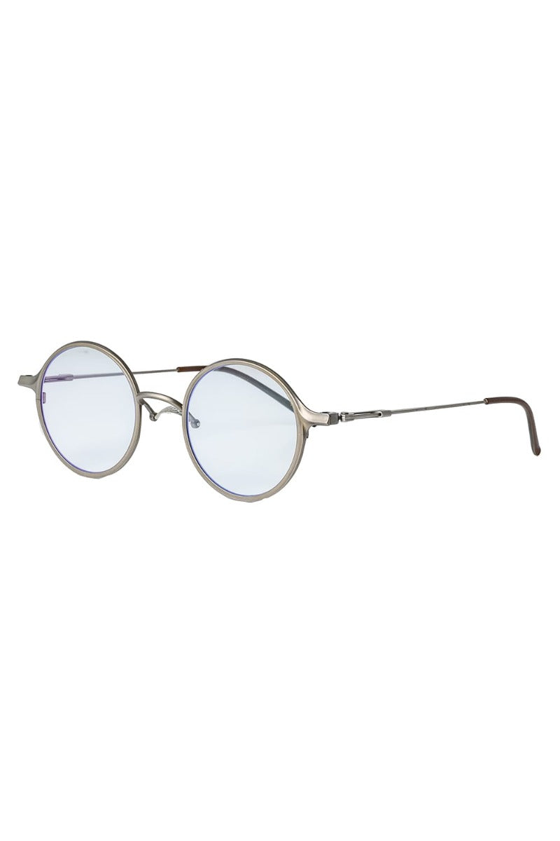 RIGARDS collaboration sunglasses - RG2001TVA Antique Gold + Silver / Clear + D.Gray Lens / Matte