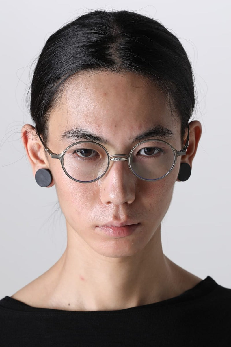 RIGARDS collaboration sunglasses - RG2001TVA Antique Gold + Silver / Clear + D.Gray Lens / Matte