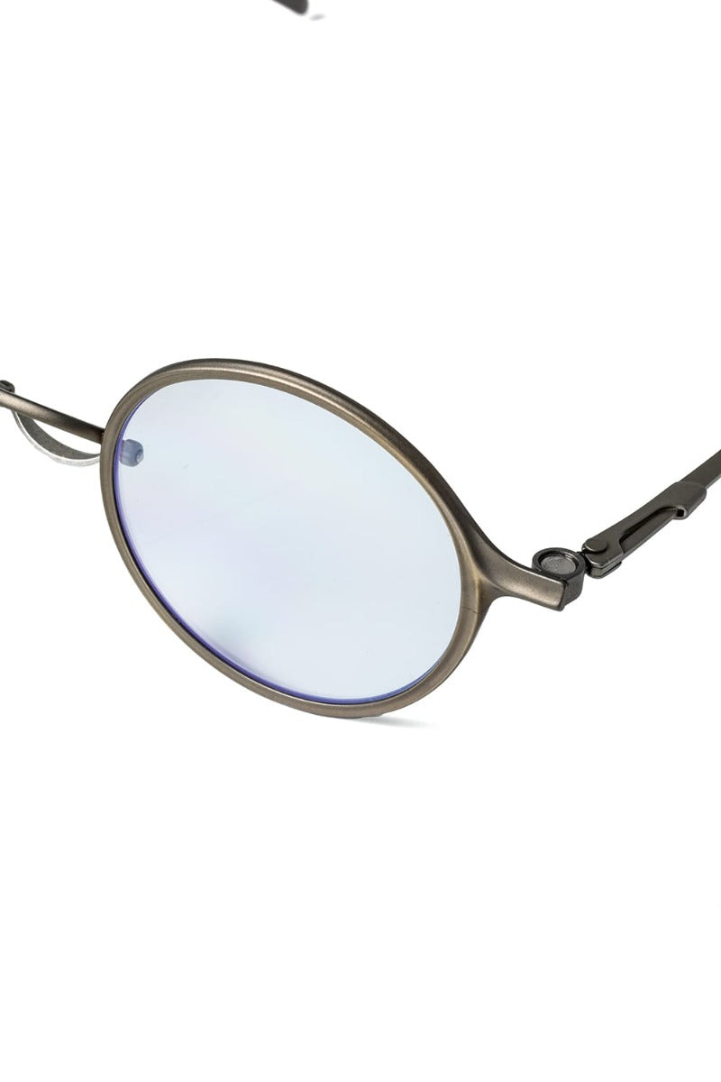RIGARDS collaboration sunglasses - RG2001TVA Antique Gold + Silver / Clear + D.Gray Lens / Matte