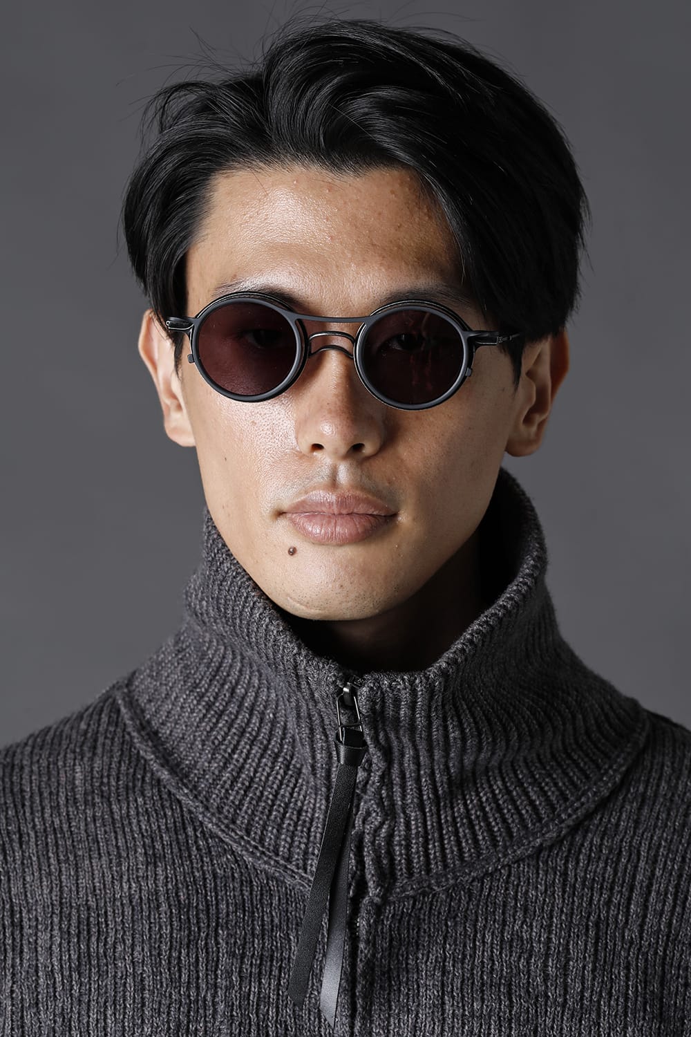 RIGARDS collaboration sunglasses - Vintage Black+Black / Clear+D.Gray Lens