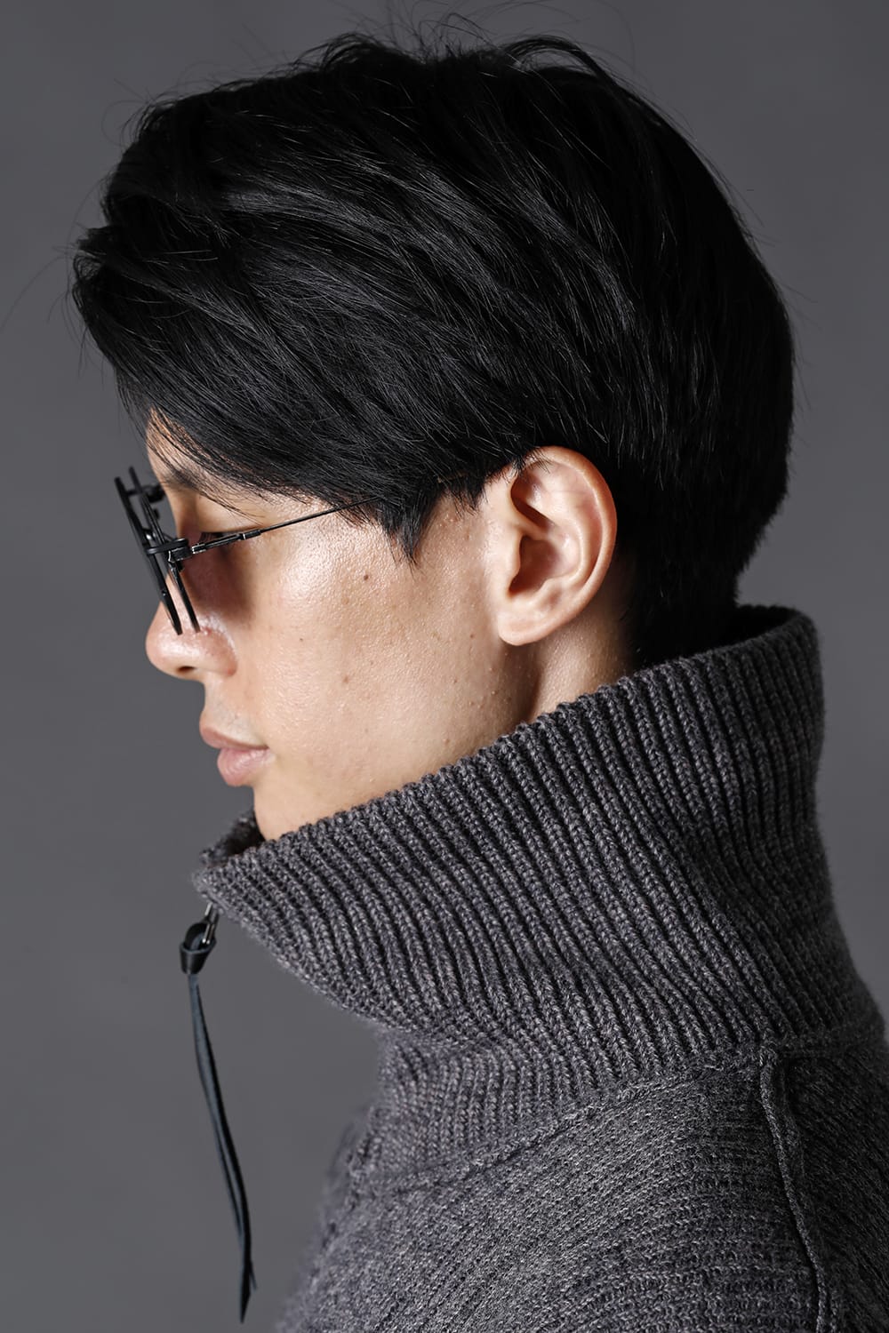 RIGARDS collaboration sunglasses - Vintage Black+Black / Clear+D.Gray Lens