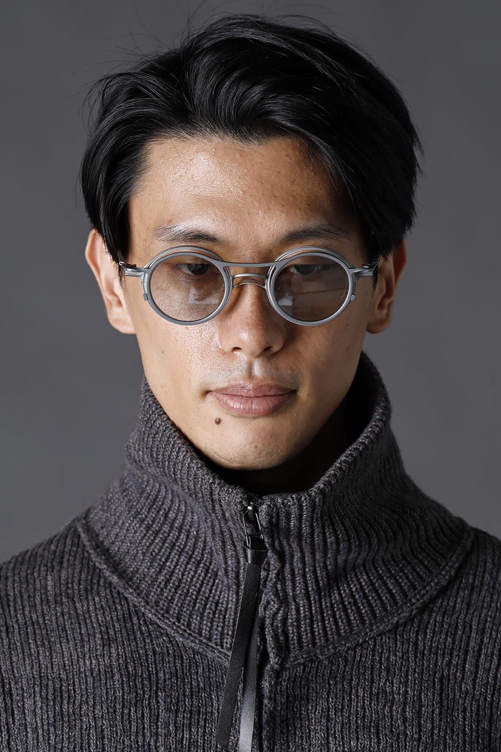 RIGARDS collaboration sunglasses - Gray+Gray / Clear+L.Mirror