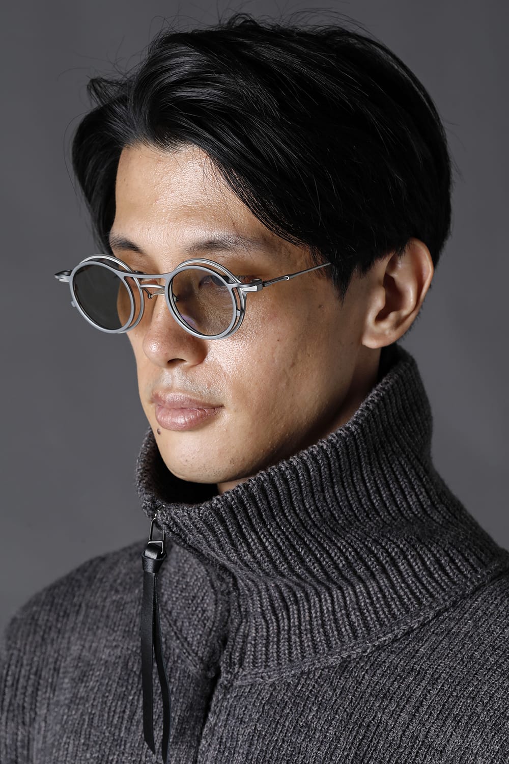 RIGARDS collaboration sunglasses - Gray+Gray / Clear+L.Mirror