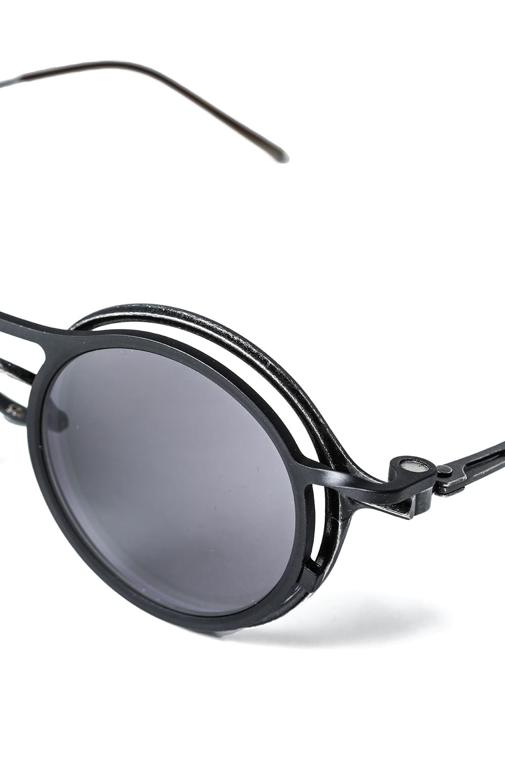 RIGARDS collaboration sunglasses - Vintage Black+Black / Clear+D.Gray Lens