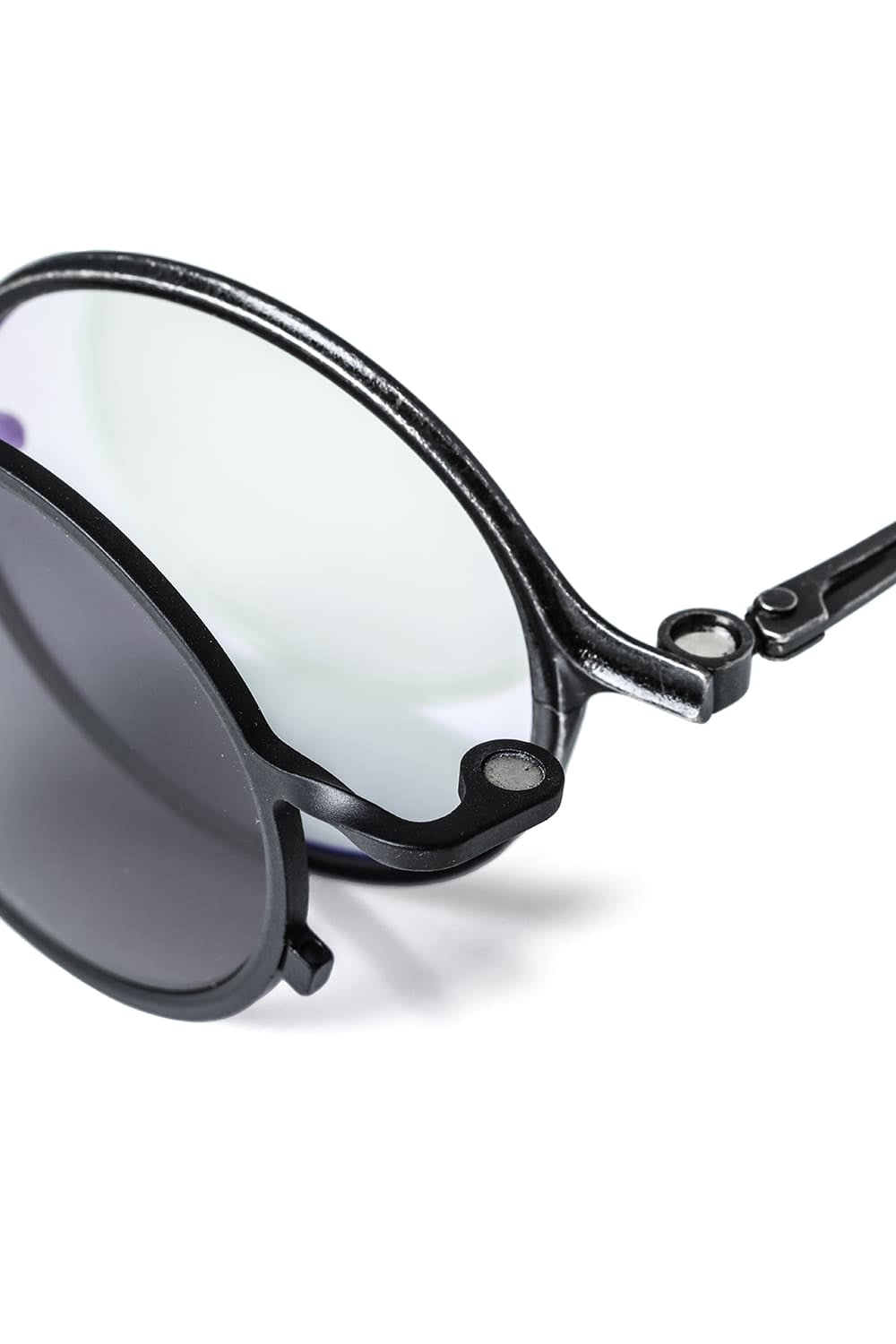 RIGARDS collaboration sunglasses - Vintage Black+Black / Clear+D.Gray Lens