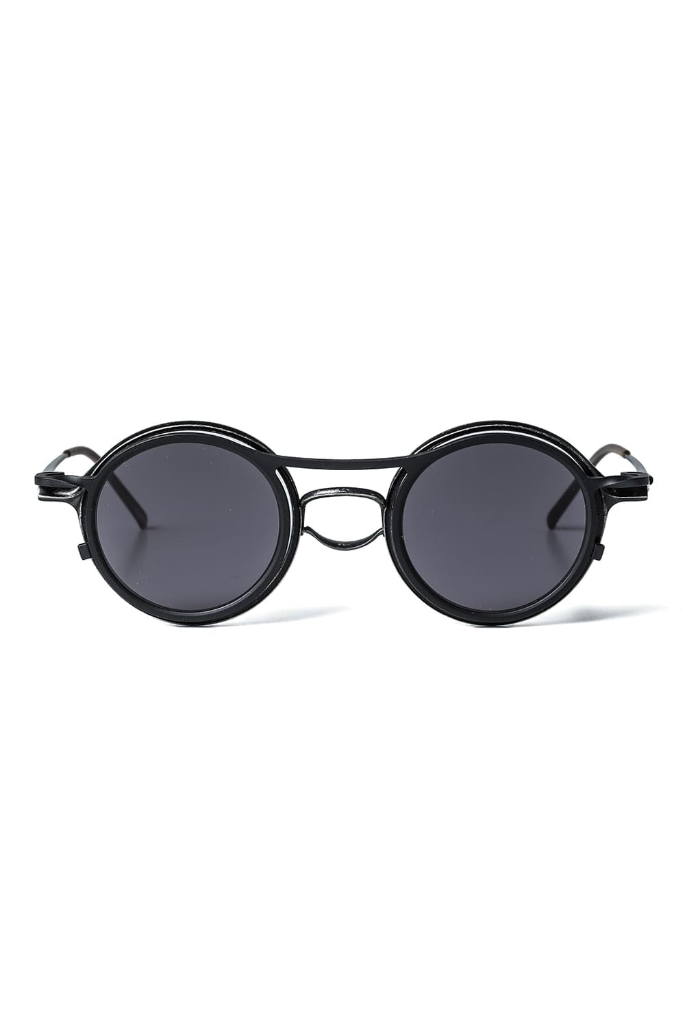 RIGARDS collaboration sunglasses - Vintage Black+Black / Clear+D.Gray Lens