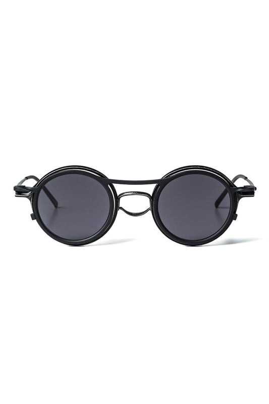 RIGARDS collaboration sunglasses - Vintage Black+Black / Clear+D.Gray Lens