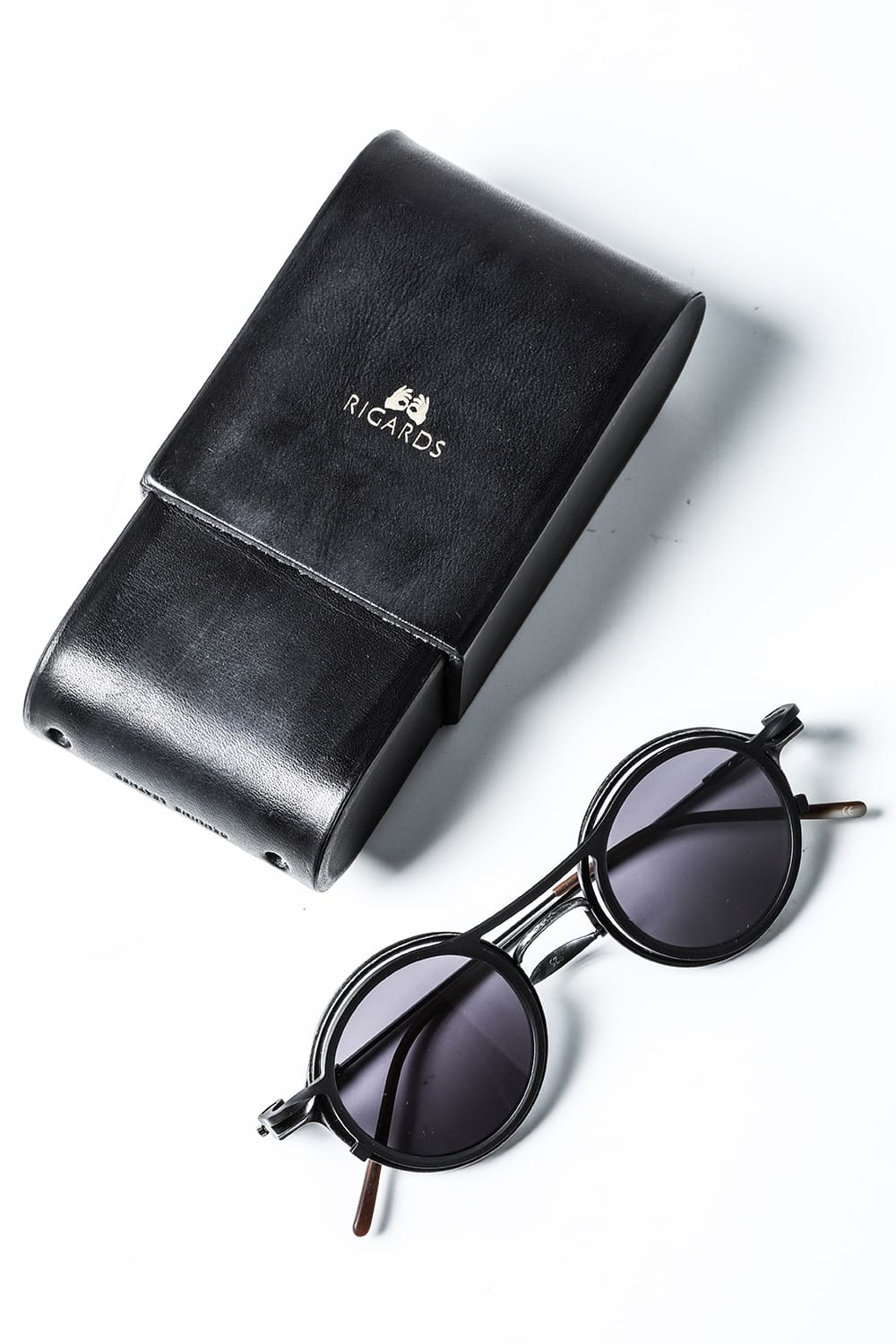 RIGARDS collaboration sunglasses - Vintage Black+Black / Clear+D.Gray Lens