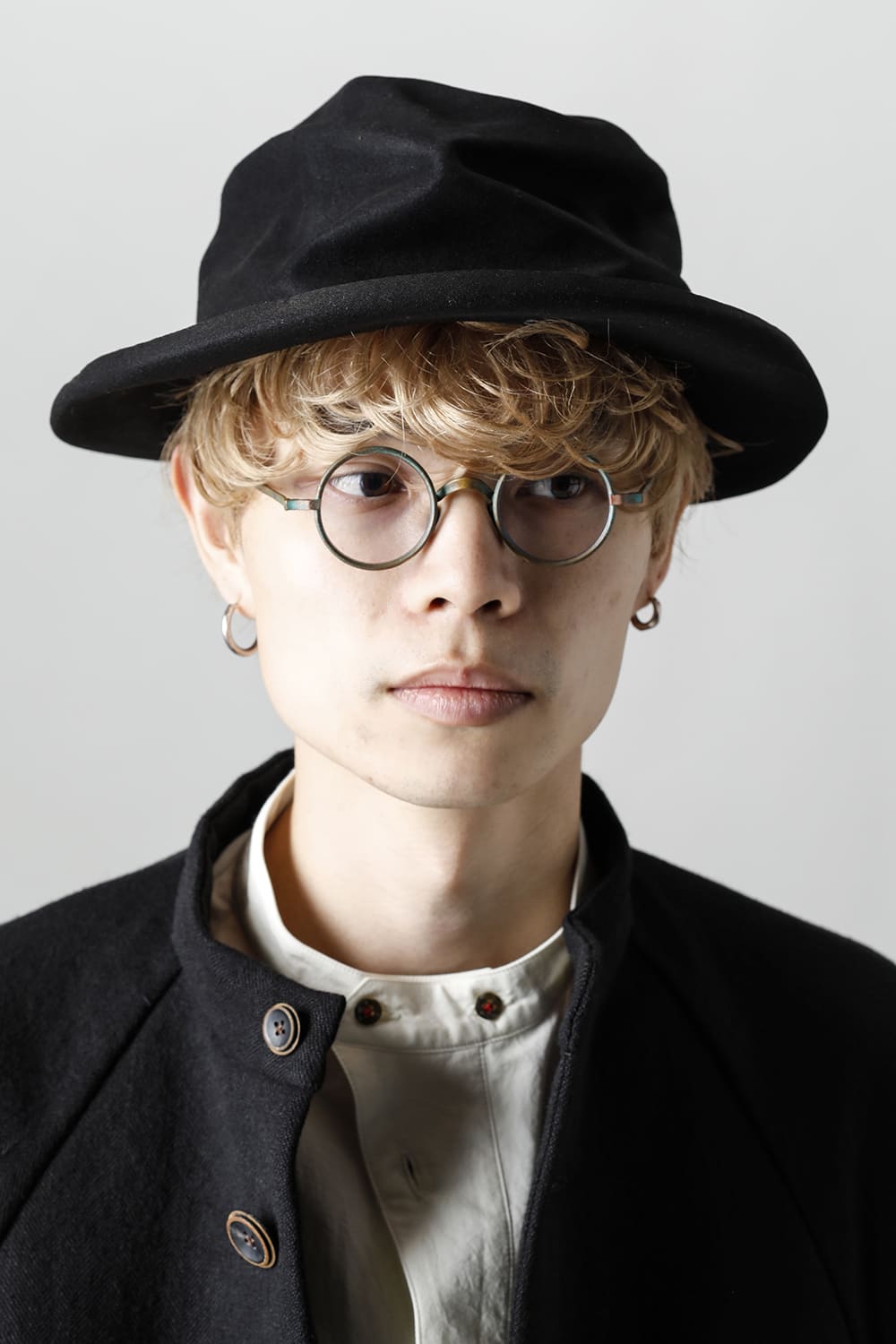 EB RABBIT FUR FELT HAT BLACK EB