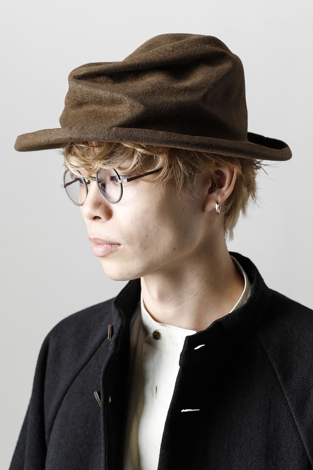 MEL EB RABBIT FUR FELT HAT BRAUN MEL EB