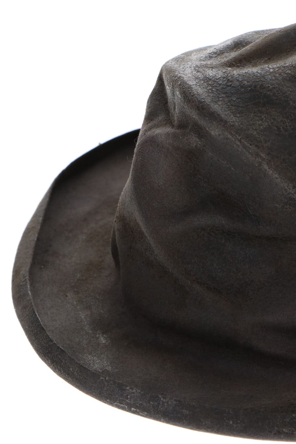 HB RABBIT FUR FELT HAT GRAY HB