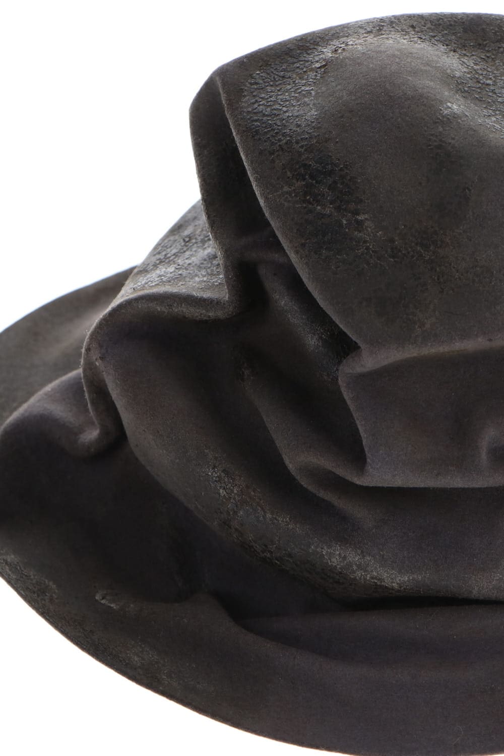 HB RABBIT FUR FELT LONG HAT GRAY HB