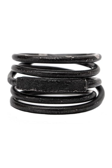 Ring 015 Silver Black