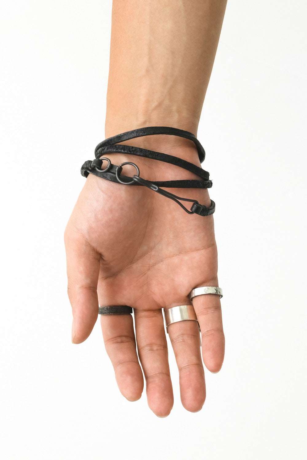 Leather and Brass Bracelet 043