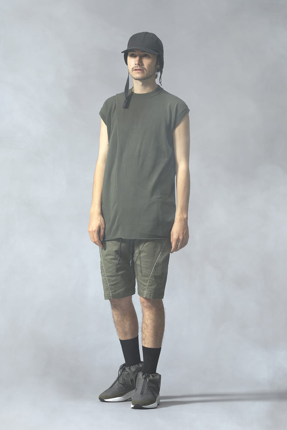 Cross Knit Jersey Khaki