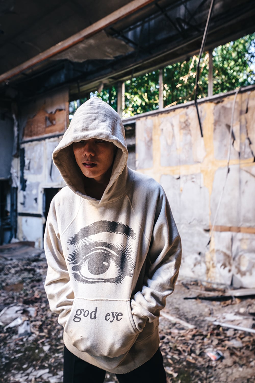 Eye Raglan hoodie