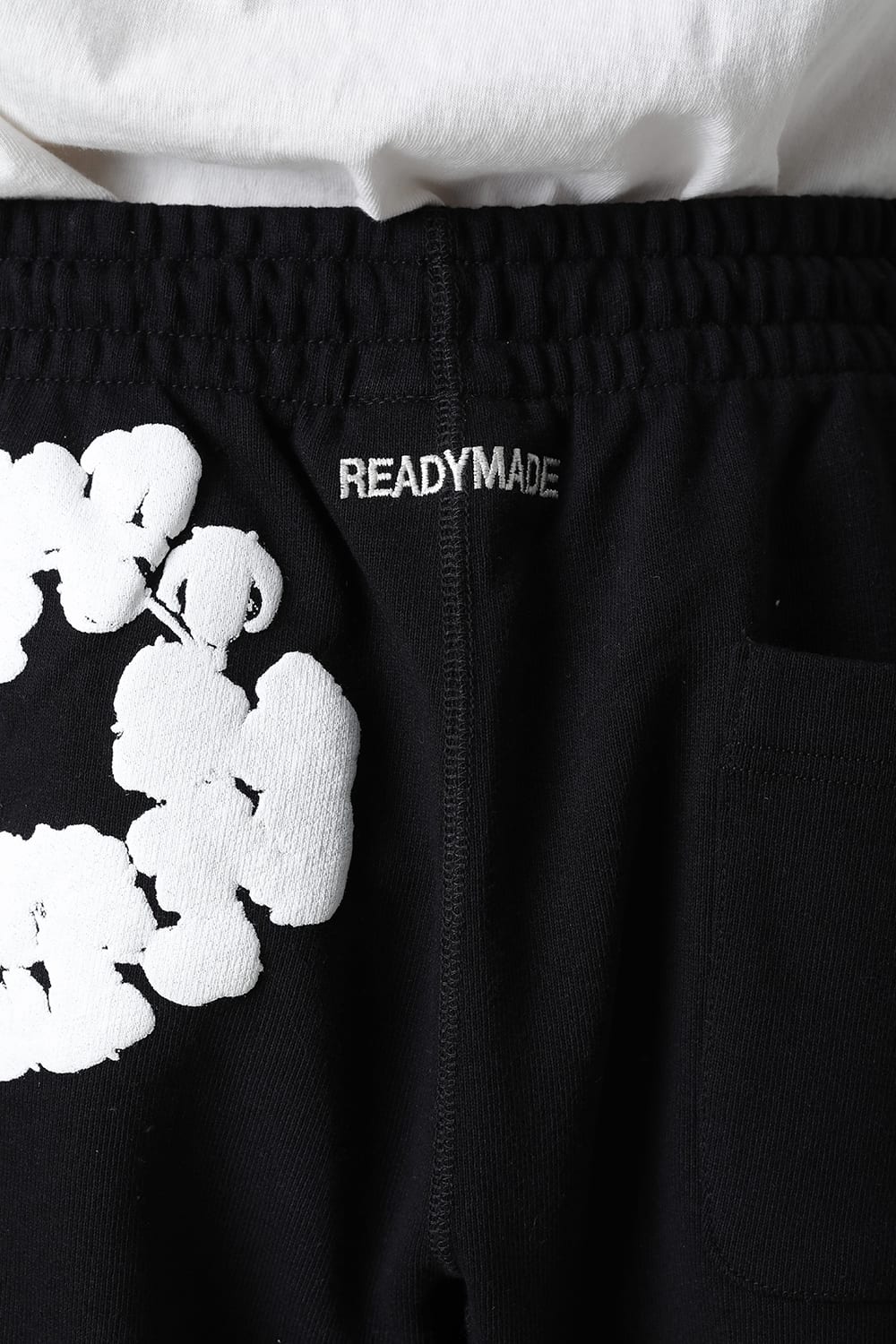 READYMADE × DENIM TEARS COTTON WREATH Sweat shorts Black - RE-DT-BK-00-00-17