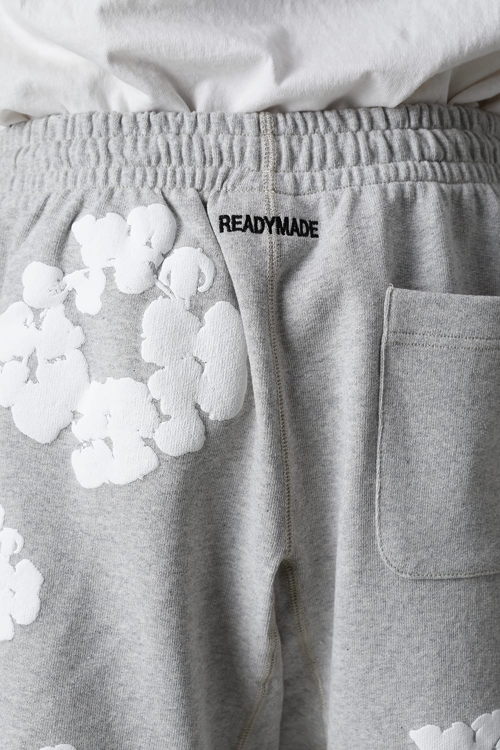 READYMADE × DENIM TEARS COTTON WREATH Sweat shorts Gray - RE-DT-GY-00-00-17