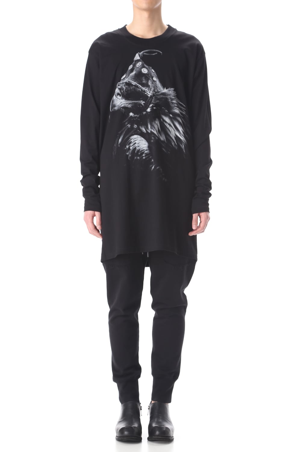 OVER SIZE EAGLE PRINT LONG SLEEVE T