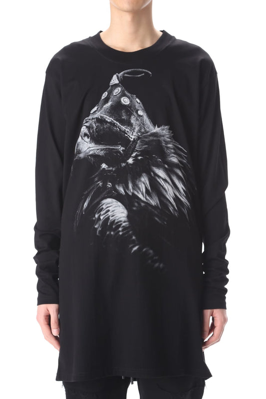 OVER SIZE EAGLE PRINT LONG SLEEVE T