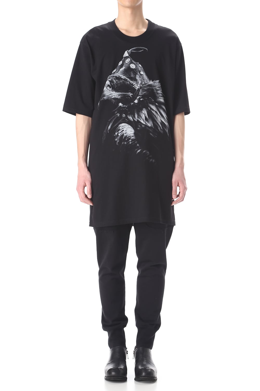 OVER SIZE EAGLE PRINT SHORT SLEEVE T