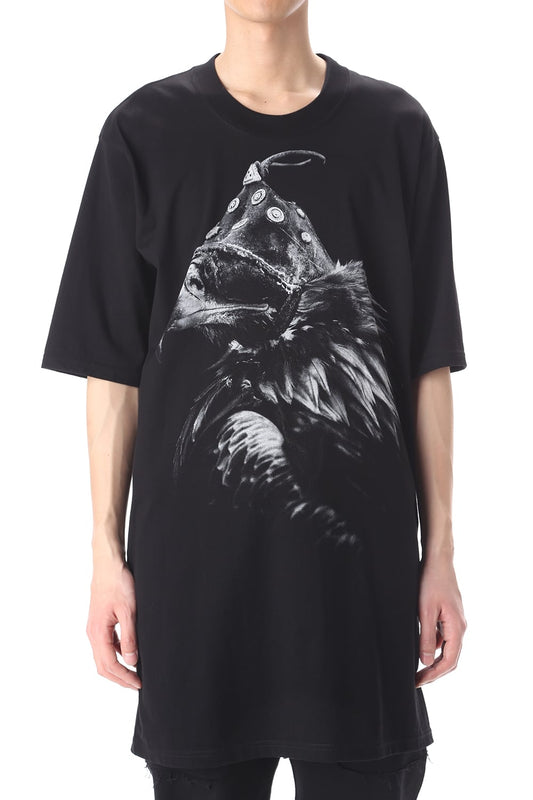 OVER SIZE EAGLE PRINT SHORT SLEEVE T