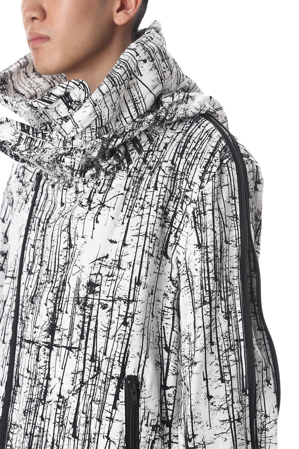 FOREST PRINT MILITARY COAT