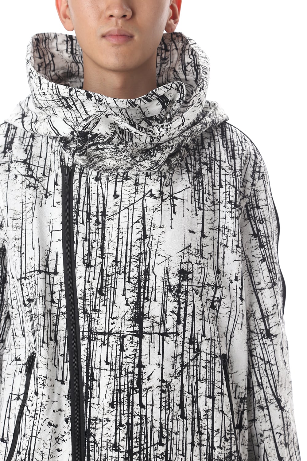 FOREST PRINT MILITARY COAT