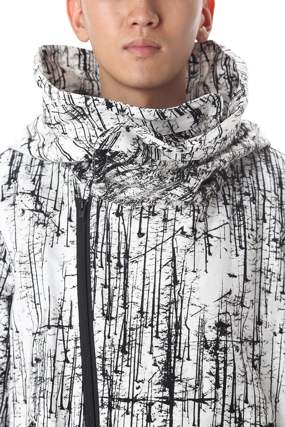 FOREST PRINT MILITARY COAT