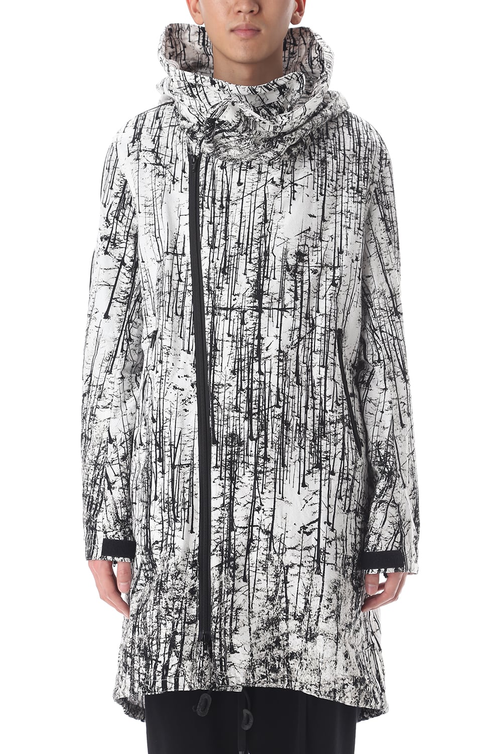 FOREST PRINT MILITARY COAT