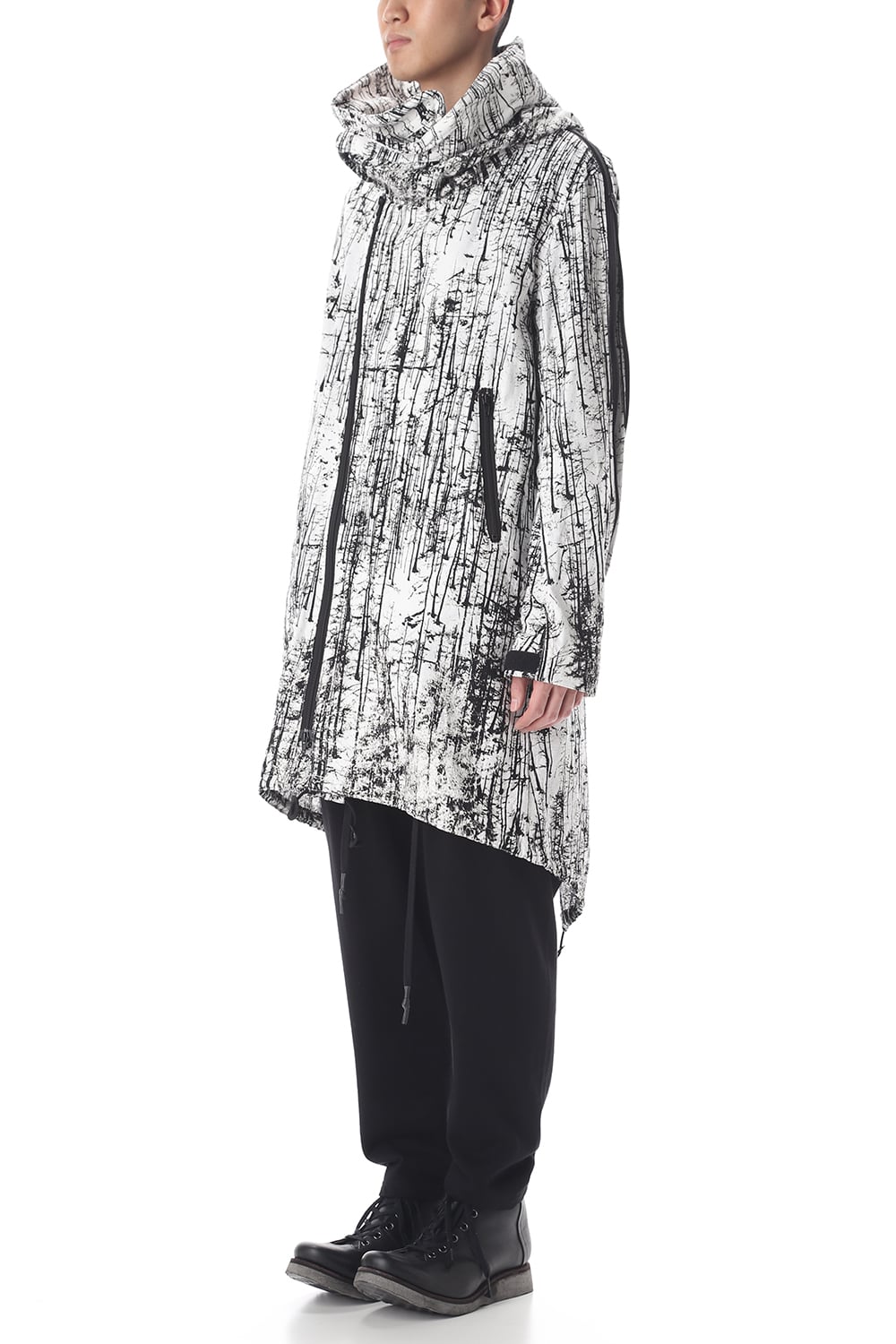 FOREST PRINT MILITARY COAT