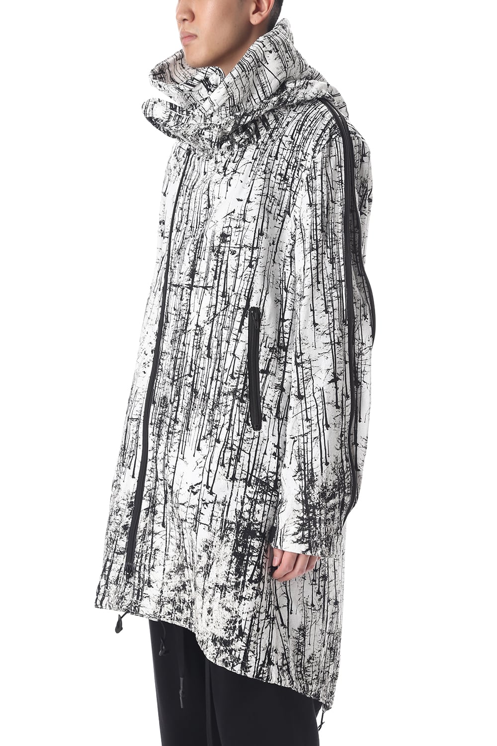 FOREST PRINT MILITARY COAT