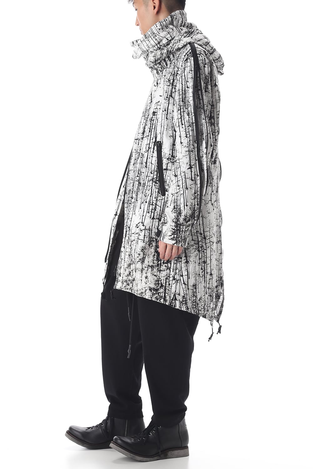 FOREST PRINT MILITARY COAT