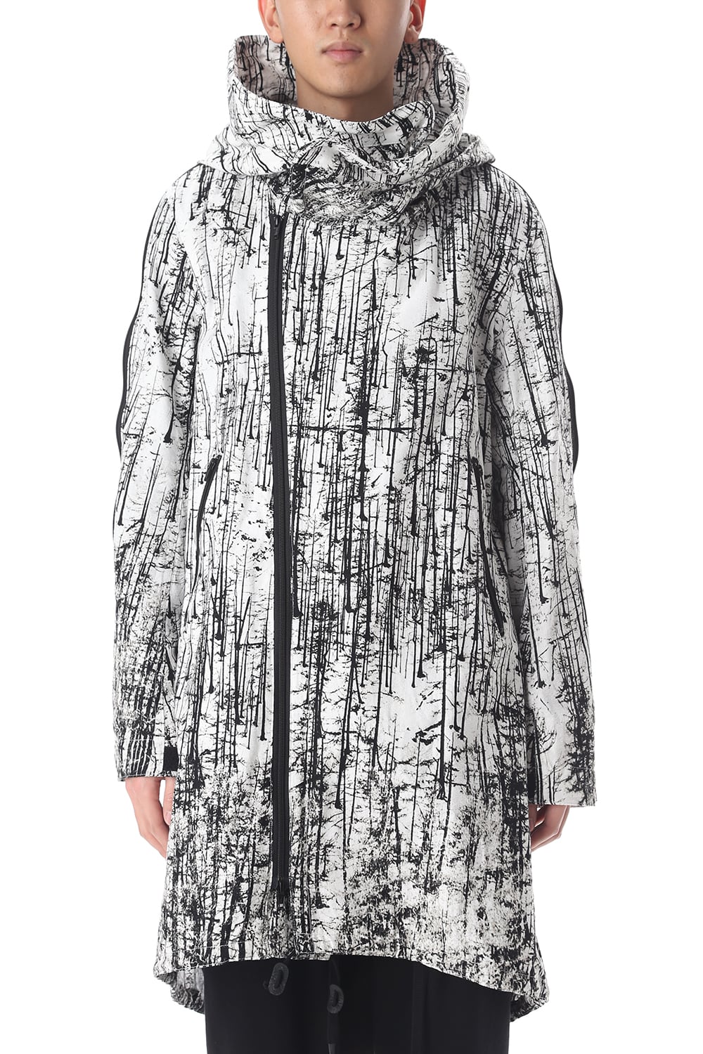 FOREST PRINT MILITARY COAT